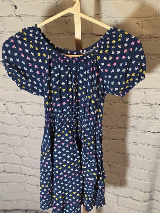 Epic Threads Other - Epic Threads Navy Floral Smocked-Waist Casual Dress